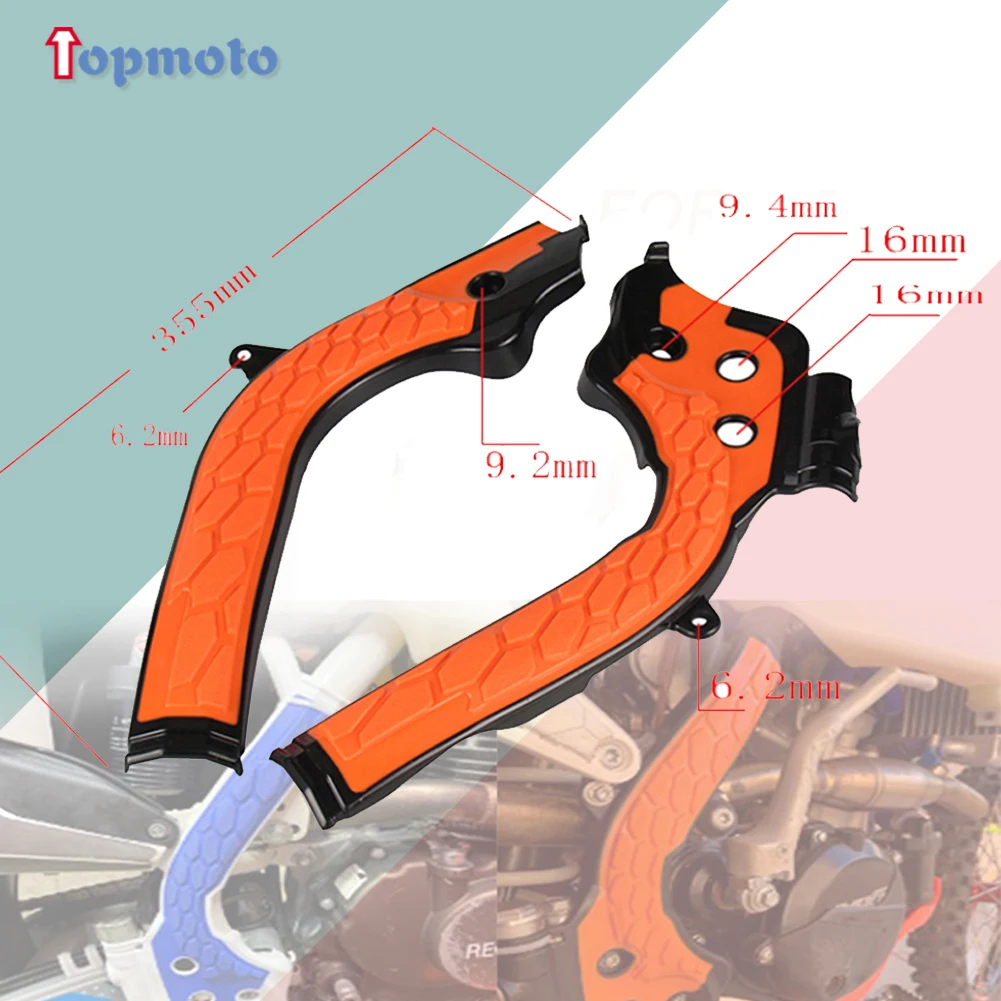 Motocross X-Grip Frame Guard Protection Cover For KTM SX SXF EXC EXC-F 125 250 300 350 450 For Husqvarn FC FE TE125-450 16-2018