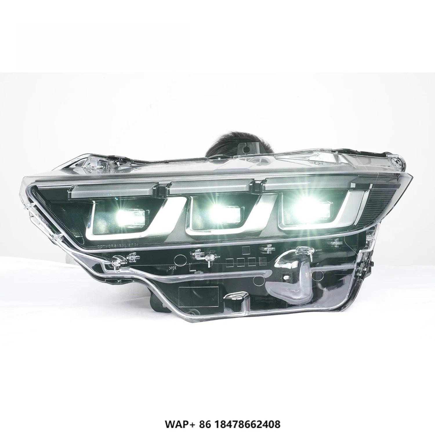 HCMOTIONZ LED Headlights for Ford Mustang 2024-2025 Start up Animation DRL Car Front Lamps Assembly Accessories
