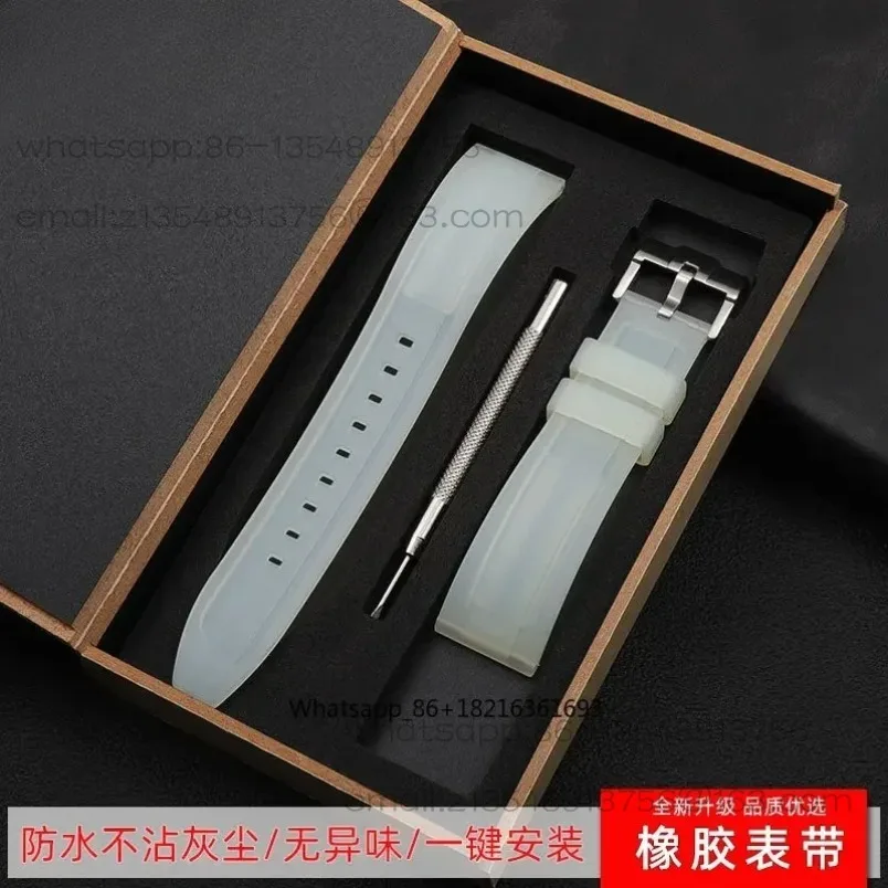 Quick-release transparent fluororubber strap, spot quick delivery