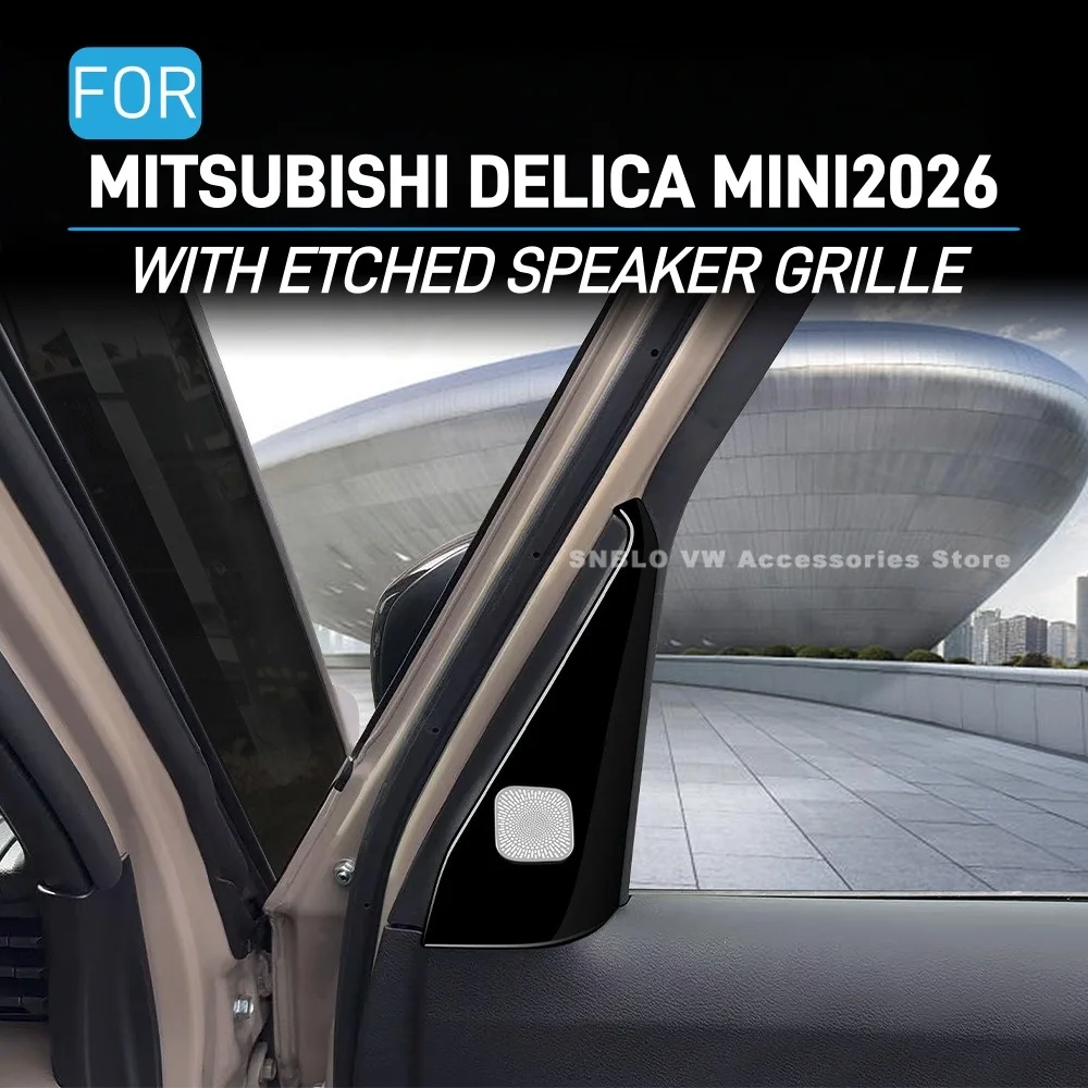 

For 2026 Mitsubishi Delica MINI Accessories with Etched Speaker Grille Decoration Sticker
