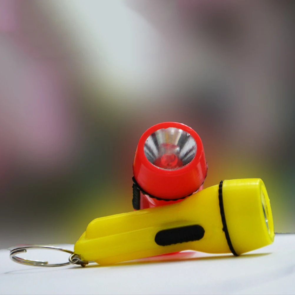 

12 Pcs LED Flashlight Keychain Rechargeable Torch Mini Convenient Keyrings Durable