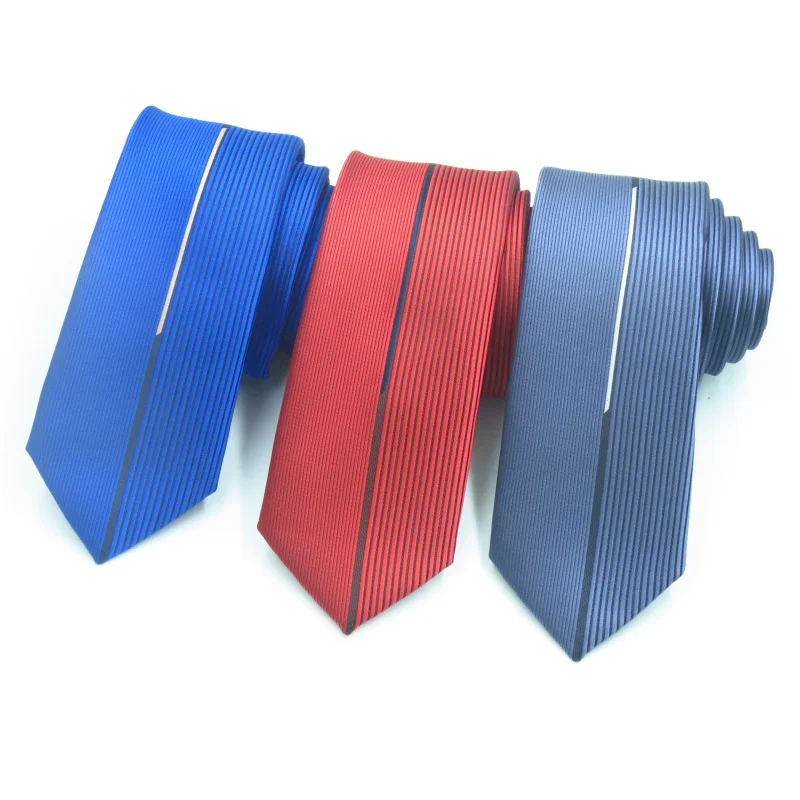 

Solid color ties hand tie men's college sapphire blue white Korean casual handsome narrow 6CM high technology positioning collar