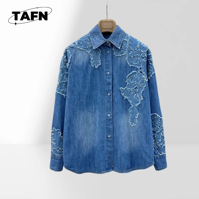 

Denim Coat Beautiful Trendy Comfortable Refined Simple Trendy Fur-Lined Coats for Women, Soft & Fashionable Winter AF2543