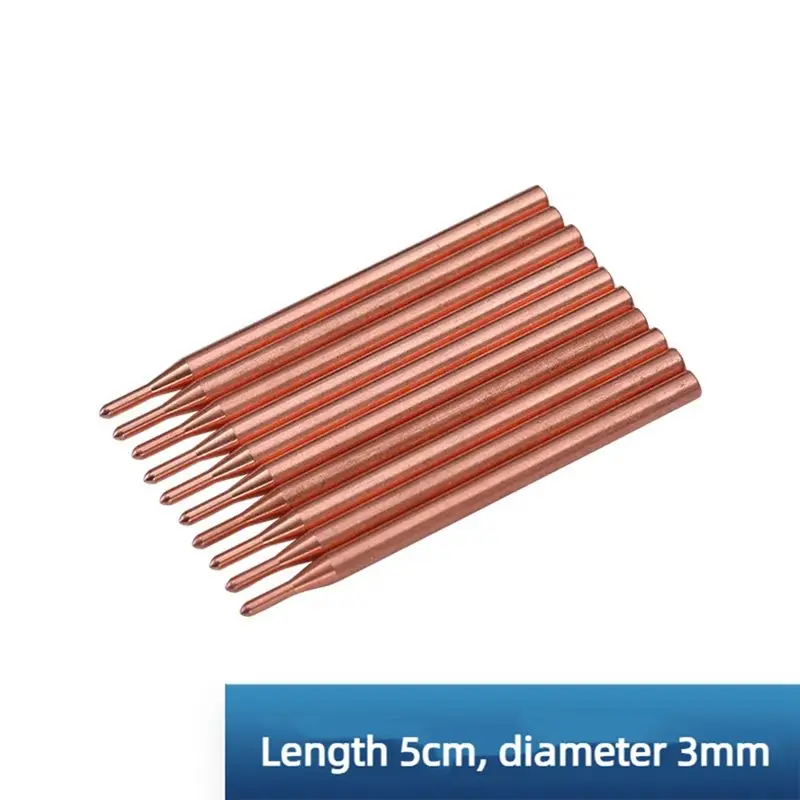 BAAG-Spot رأس قطب لحام 3 مم أكسيد ألومنيوم نحاسي أرجواني لبطارية الطاقة 18650 #5