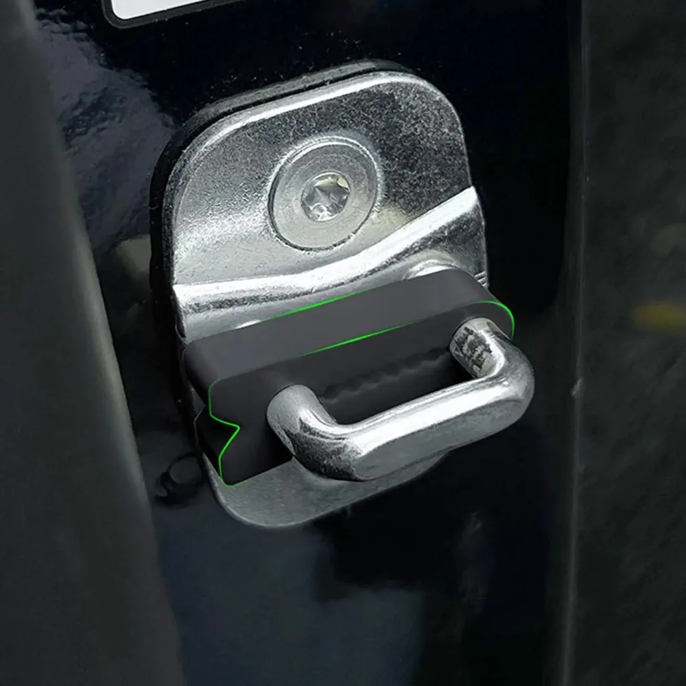 4Pcs Car Door Lock Protector Sound Deadener Buffer Shock Absorber Soundproofing Pad