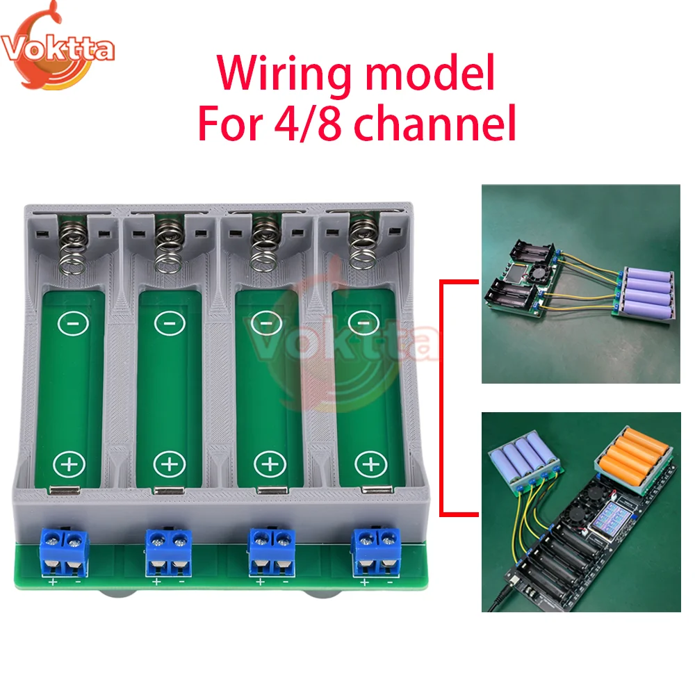 DIY 21700 Batterijtester 4*21700 Power Detector Module voor Test 4/8 Kanaals 18650 Lithiumbatterij Capaciteit Interne Weerstand