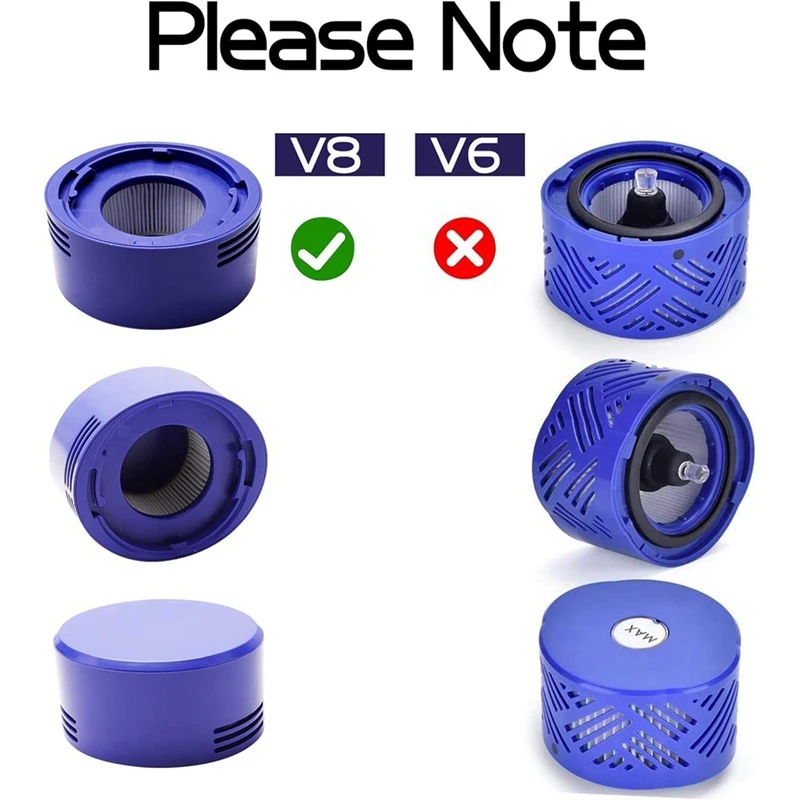 ABNO-Kits de filtros de vacío para postfiltros HEPA Dyson V8 V7, prefiltros, reemplaza piezas 965661 -01 Y 967478 -01