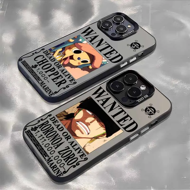 One Piece Wanted Notice für Samsung Galaxy S26 S25 Edge S24 S23 S22 S21 S20 FE Ultra Plus Bunte Silikon-Handyhülle