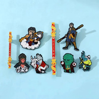 Popular Game Black Myth: Wukong Alloy Brooches Wu Kong Baked Lapel Badge Pins Backpack Clothing Accessories Ornament Gifts