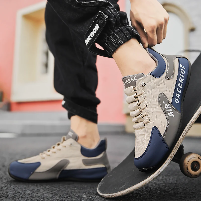 2026 Fashion Men's Casual Shoes Anti-slip Breathable Board Shoes Platform Comfort Versatile Walking Jogging Shoes Male Sneakers