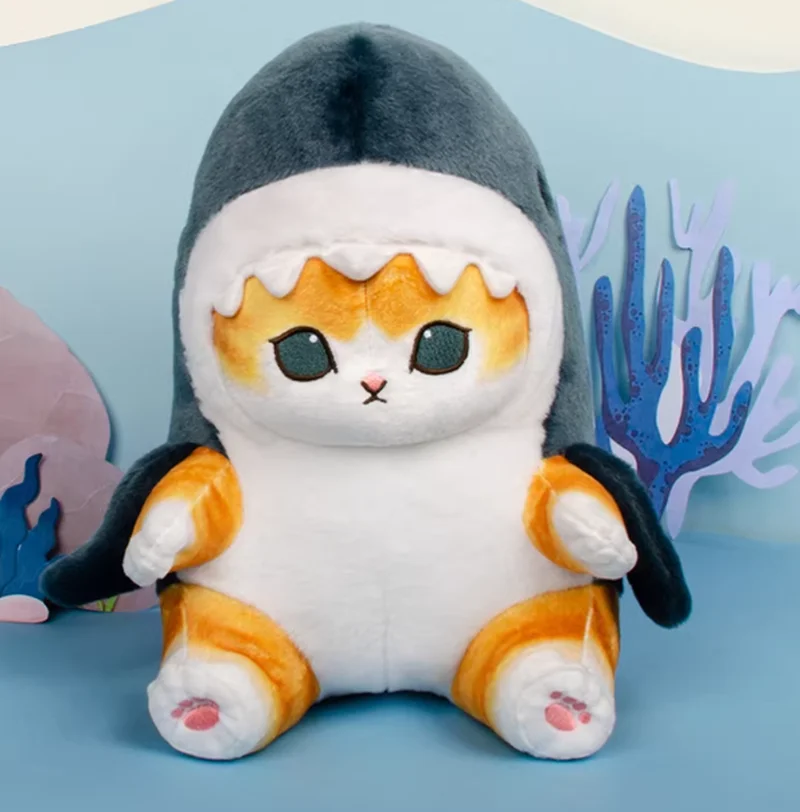 

Mofusand Shark Cat Plush Pendant, Fried Shrimp Cat Figurine, Cute Keychain, Perfect Birthday Surprise Gift For Children Souvenir