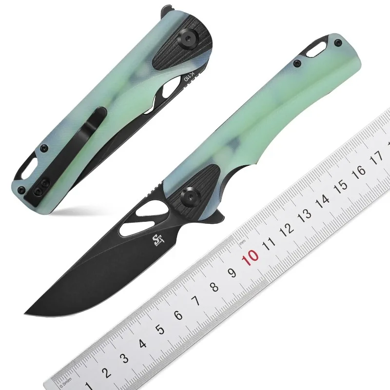 

Sitivien ST165 Pocket Folding Knife K110 Steel Blade G10 Handle EDC Tool Knifes for Outdoor Camping Hiking Working Survival