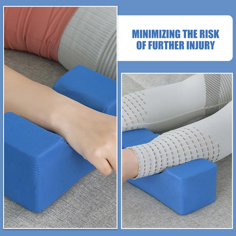 Hand Foot Raising Pad Ankle Heel Elevator Wedge Pillows Stress Reliever Leg Lift Cushion Blue Injury Support Bed