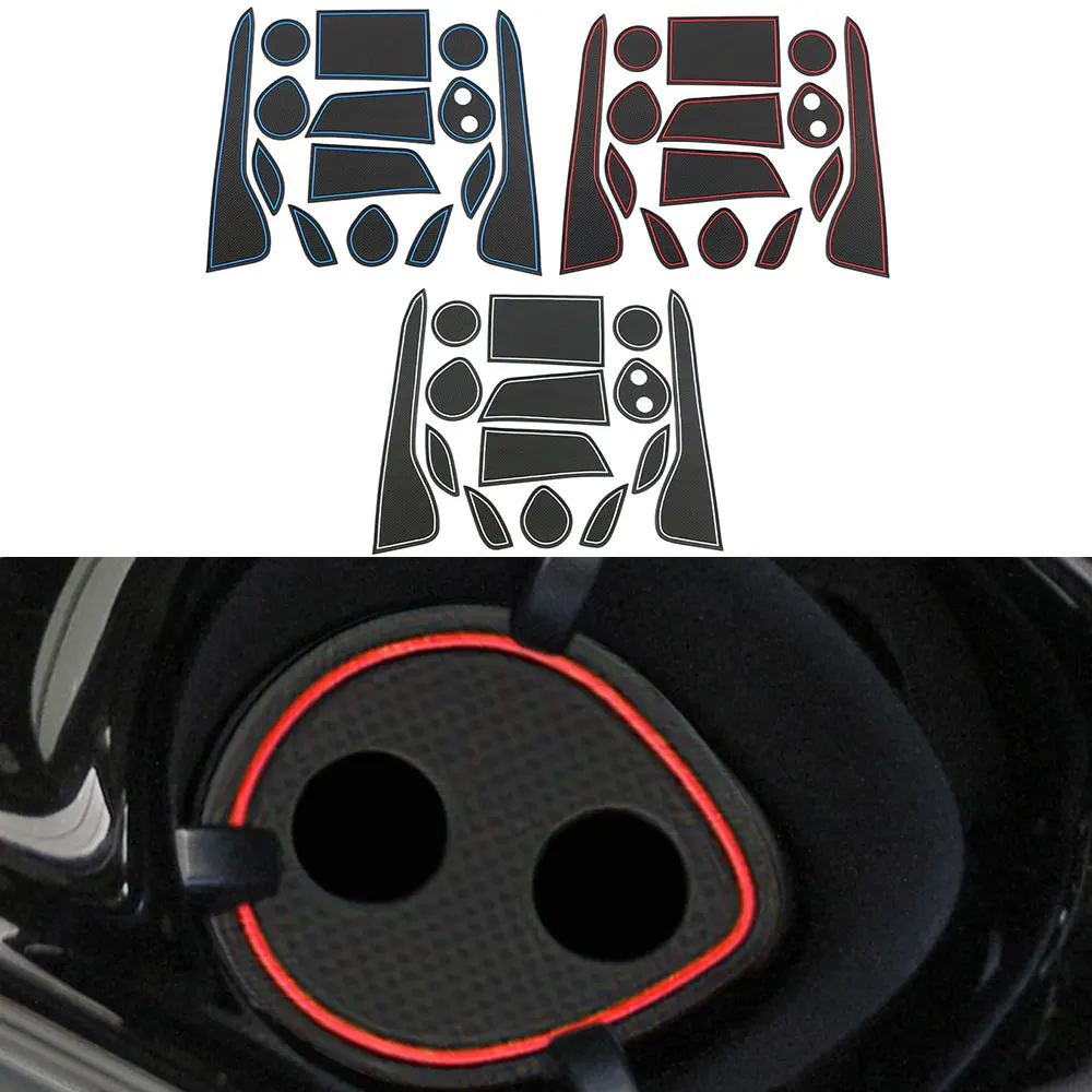 For Toyota C-HR CHR C HR 2016 2017 2018 2019 2020 Door Groove Mats Non-slip Door Gate Slot Pad Cup Silicone Mat Accessories