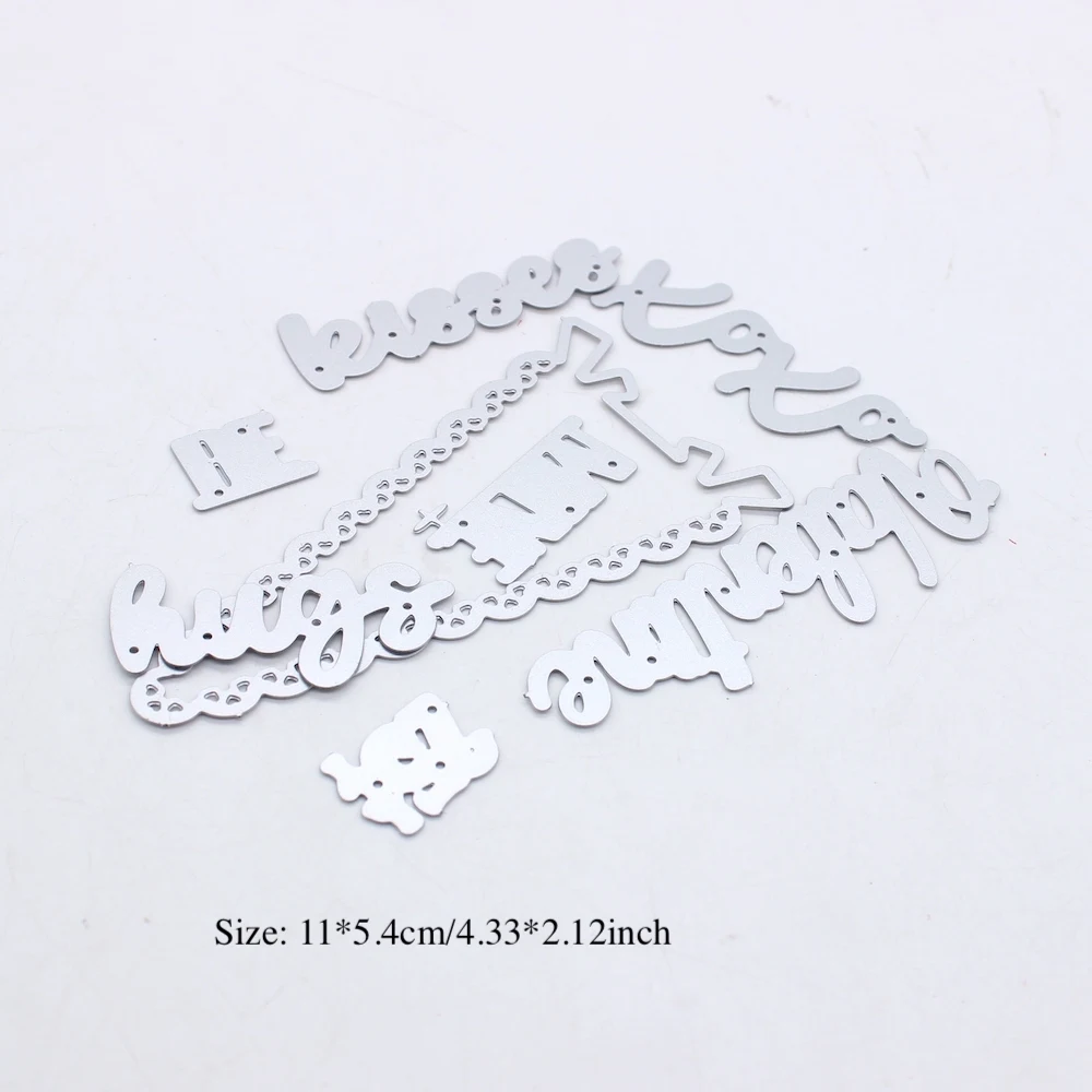 Kscraft Valentijn Vlaggen Metalen Cutting Dies Stencils Voor Diy Scrapbooking Decoratieve Embossing Diy Papieren Kaarten