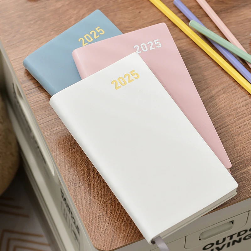 2025 A6 Schedule Notebooks Portable Daily Weekly Planners Portable 365 Days Calendar Journal School Office Supplies Agenda