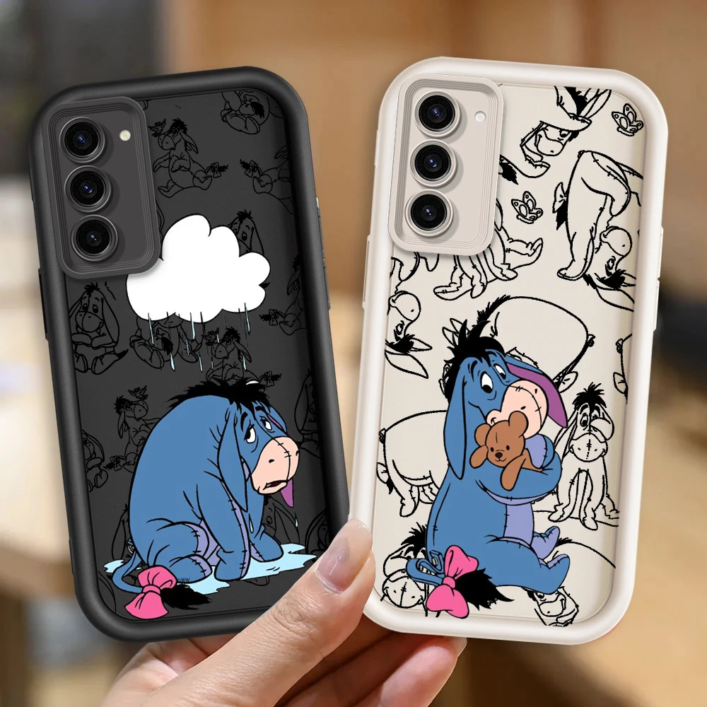 

Disney Eeyore Cute Cartoon For Samsung Note 20 S24 S23 S22 S21 S20 Ultra Plus FE A25 A23 A22 A15 A31 5G Eye Ladder Funda