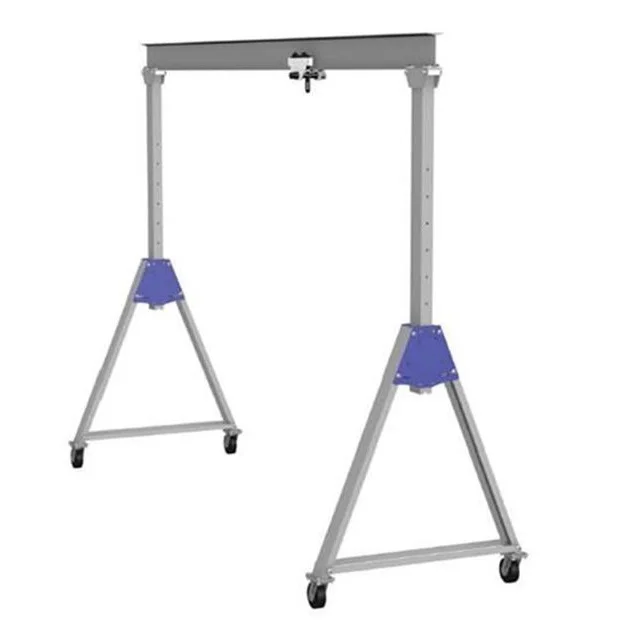 Single Girder Fold Portable Small Mini Aluminum Gantry Crane for Industrial Workshop Material Handling Professional Hoist
