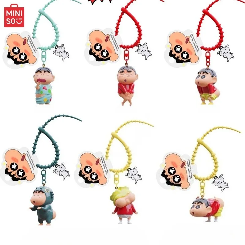 

MINISO карандаш Шин-рубашка брелок попу кукла кулон милый модный рюкзак висит украшение подарок