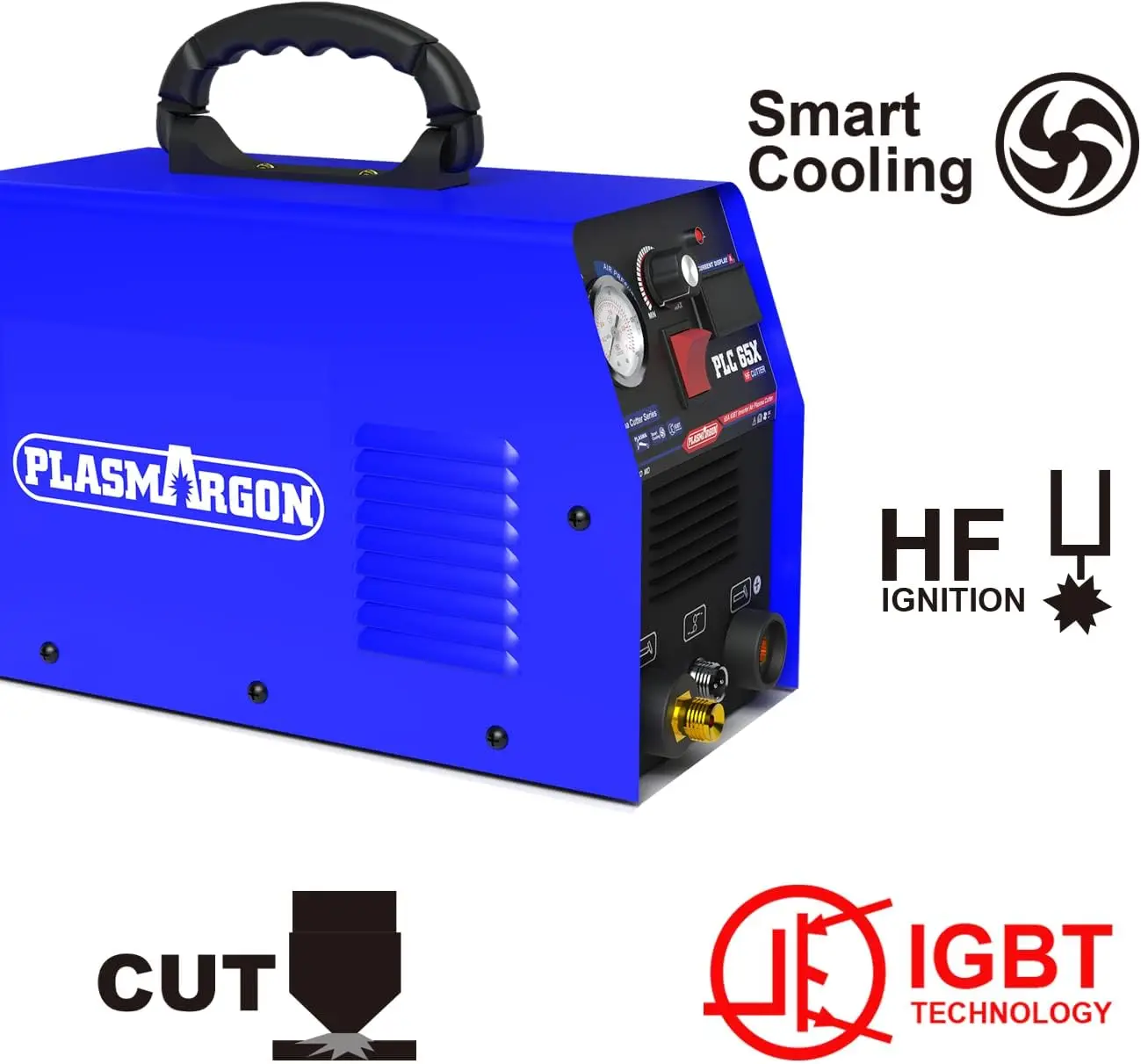 65 AMP Plasma Cutter PLC65 DC Inverter IGBT Tech -Precise Metal Cutting machine