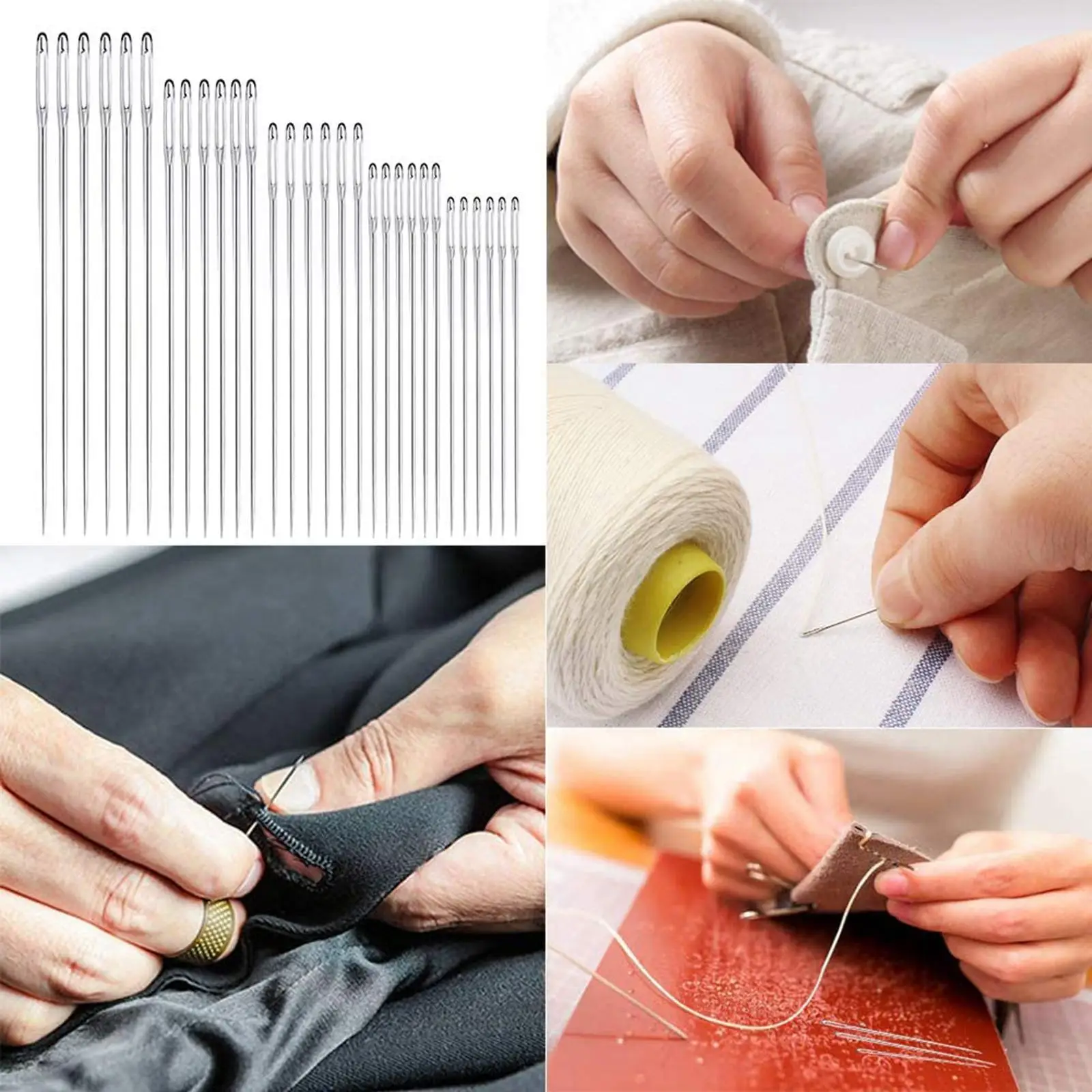 Big Eye Sharp Sewing Needles Easy Thread Hand Sewing Craft Needle Tools