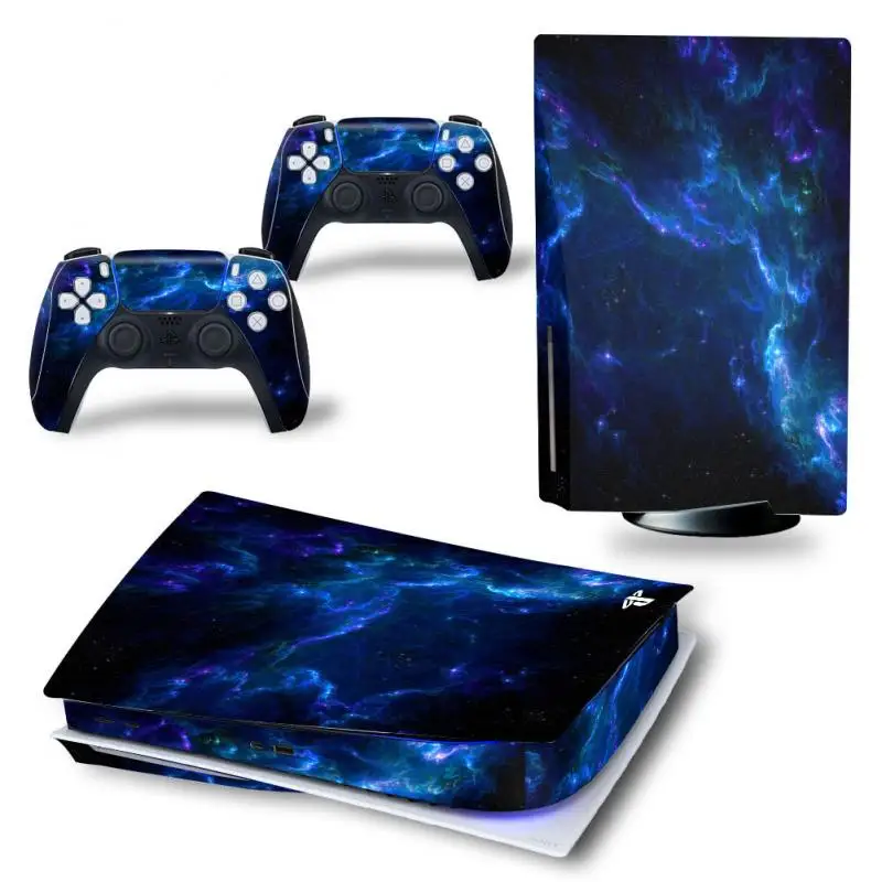 

PS5 Disk/Digital Edition Skin Stickers Decal Cover for PlayStation 5 Console and 2 Controllers PS5 Skin Stickers Protective Film