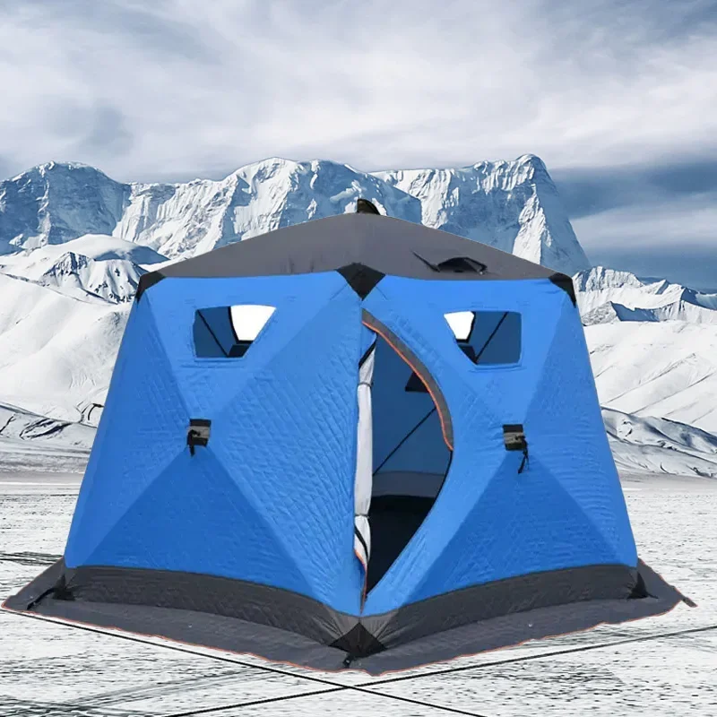 custom ome High Quality thermal insulated tents for winter camping outdoor  sauna cube Tents Pop Up  Winter ice Fishing  tent