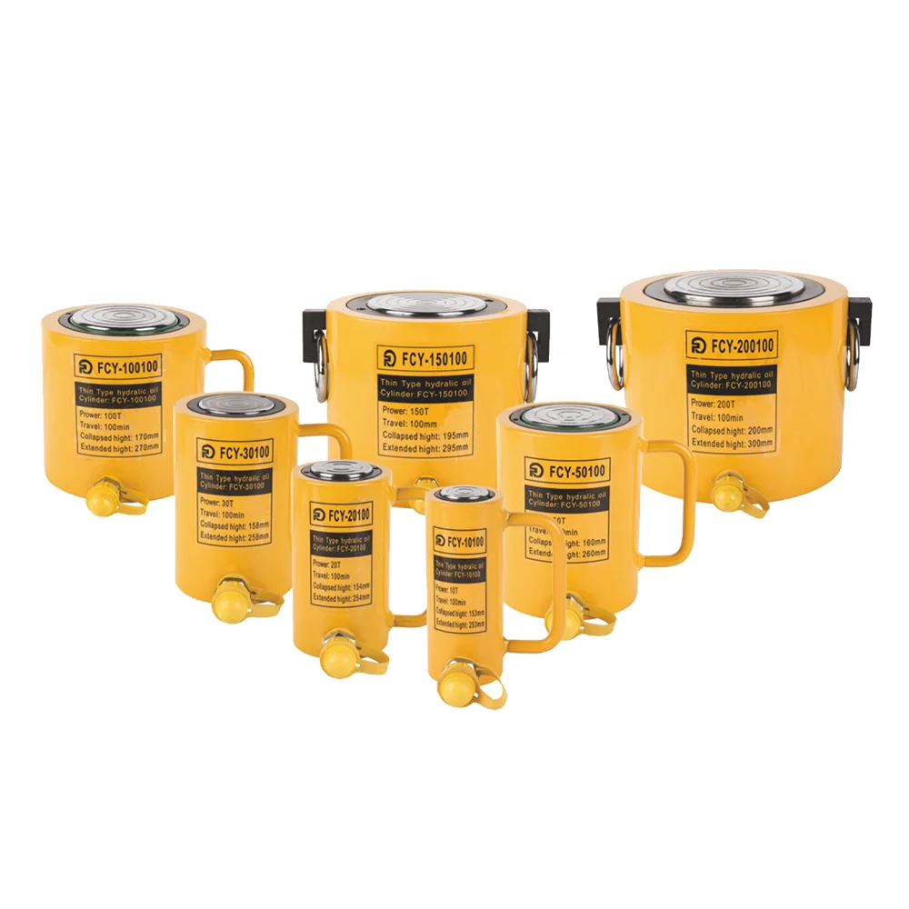 ODE TOOLS Manufacturer 100 Ton Heavy Duty Long Type Hydraulic Jack Cylinder FCY-100150