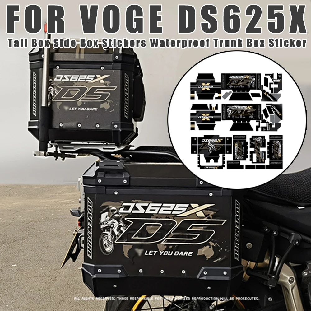 

Motorcycle Original Tail Box Side Box Stickers Waterproof Trunk Box Sticker Side Box Decal FOR VOGE DS625X DS 625X DS625 X