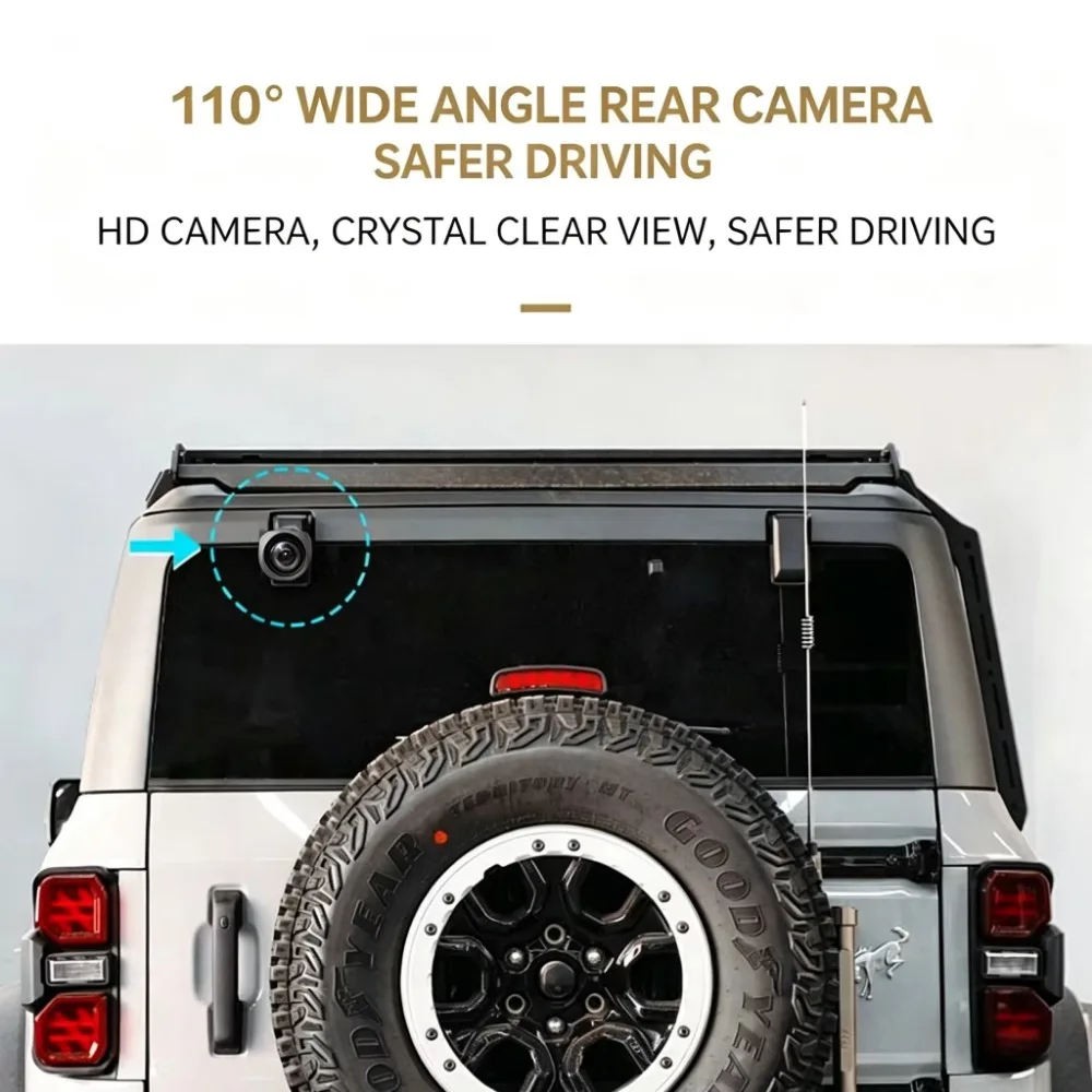 Car Streaming Media Dash Cam Front Rear Full HD 1080P WiFi Driving Recorder for Vehicle Safety