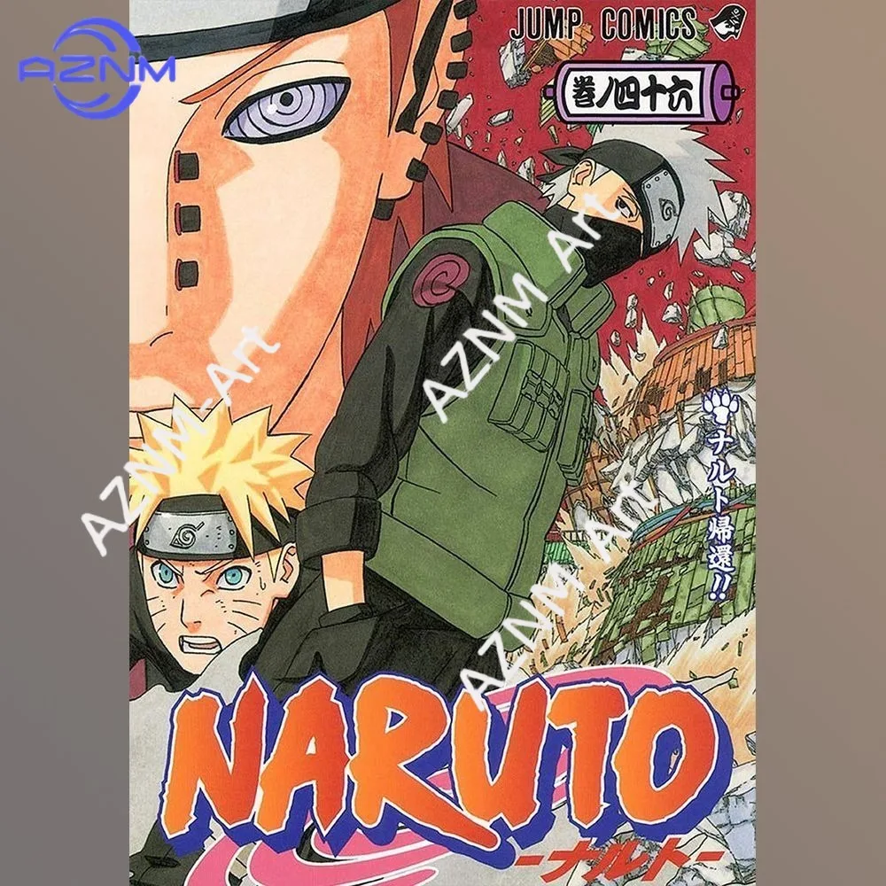 1 Stück Anime Naruto Leinwand-Poster ohne Rahmen für Zimmer, Wand, Wohnheim, Hintergrund, Heimdekoration