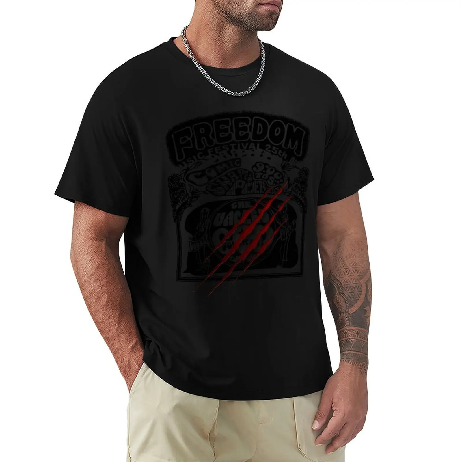 Copy of Simon Henriksson Cry of Fear Grunge print T-Shirt Plus Size Lightweight Tee Shirt