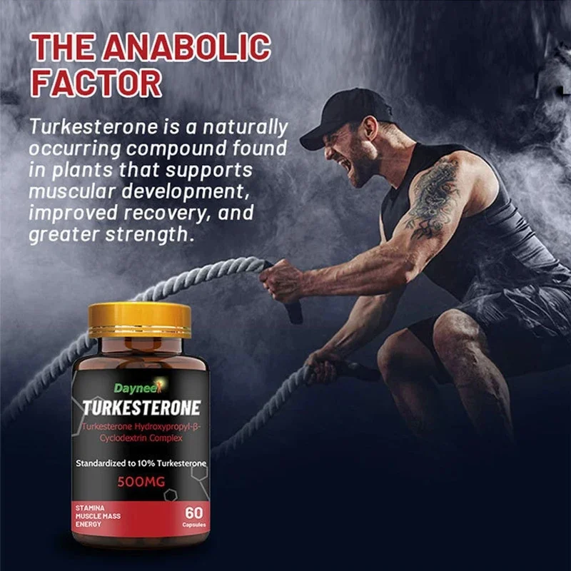 Turkesterone Capsule Mass Gainer Stamina Muscle Masse Nergy Fat Increasing Tablets Man Fat Growth Weight Gain for Men\'s Health