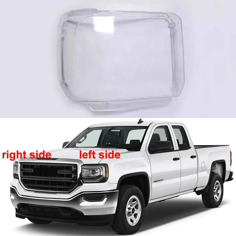 

Для GMC Sierra 2014 2015 2016 2017 2018 корпус фары прозрачная маска крышка корпус фары из плексигласа замена оригинальных линз