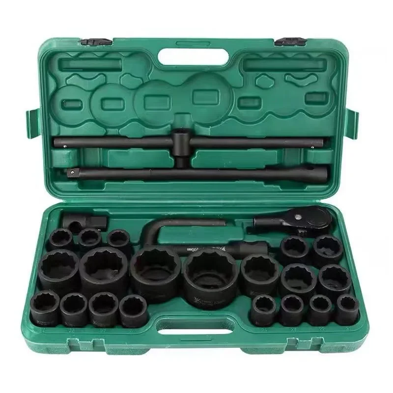 26PCS socket wrench set impact socket set industrial-grade pneumatic sleeves air gun sleeves and sets of tools