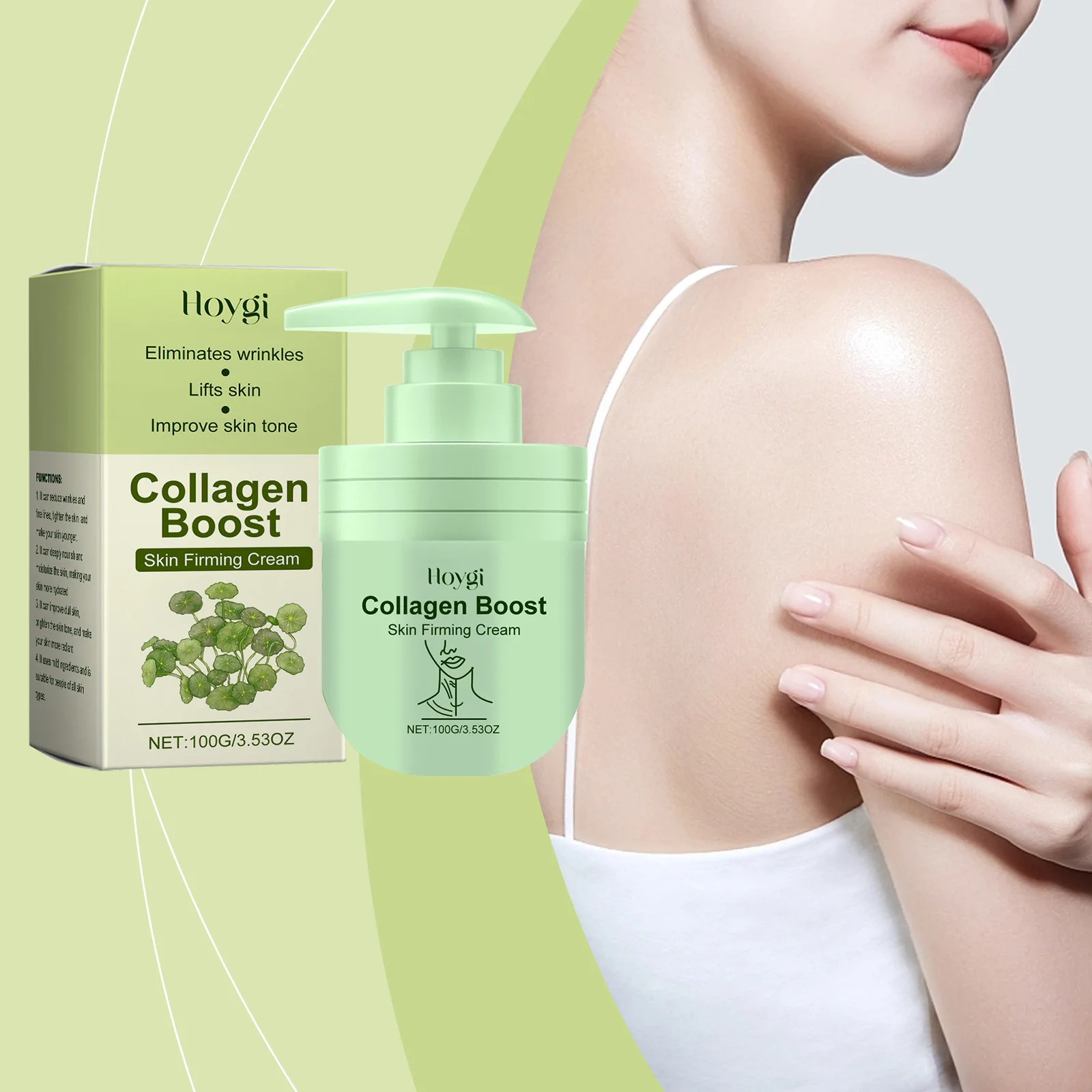 

Hoygi Collagen Body Cream Moisturizing Smooth Skin Body Care Moisturizer Reduces Wrinkles and Fine Lines and Tightens Skin