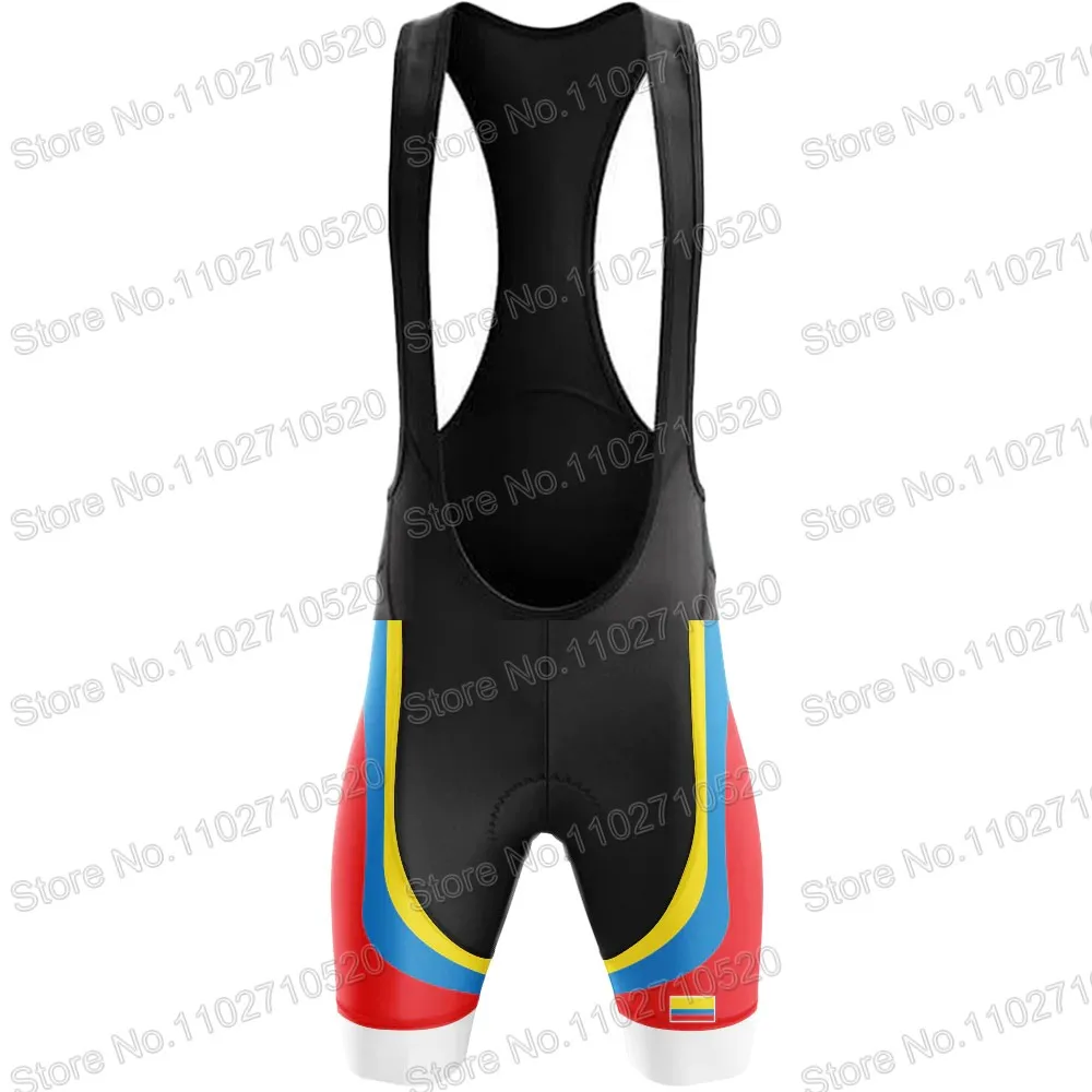 Team 2024 Colombia National Cycling Jersey Set Mens Short Sleeve Whtie Clothing Road Bike Shirts Suit Bicycle Bib Shorts MTBRopa