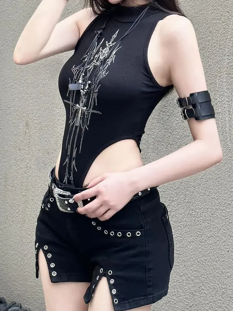 낮은 상승 허리 스키니 여성 짧은 청바지 바지 일본 2000년대 스타일 Jorts Trend 2025 의상 Kpop 일반 XL 여성 데님 반바지