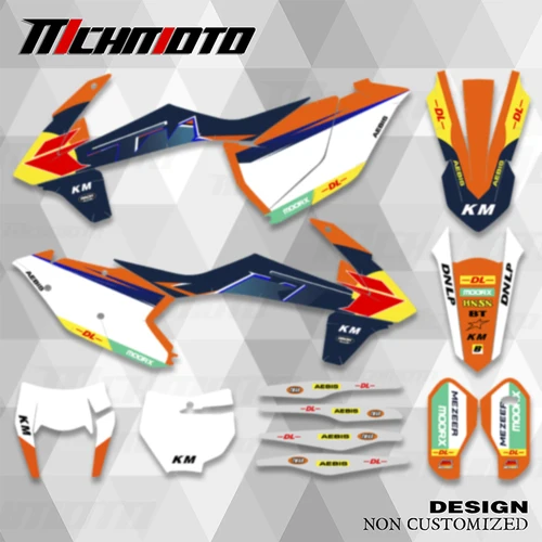 MCHMFG para KTM 125 250 300 350 450 SX SXF 2011-2025 EXC XCW 2012-2026 Kits de pegatinas de fondos gráficos de motocicleta