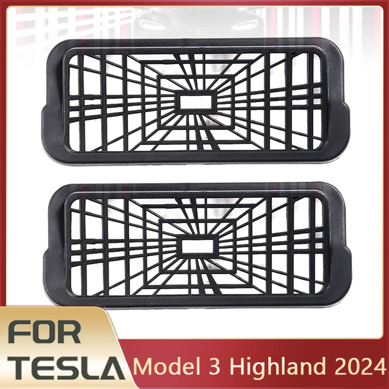 For Tesla Model 3 Highland 2024 Under Seat Air Outlet Cover Grille Protector 2Pcs/Set for Tesla Model 3 Highland Anti-blocking