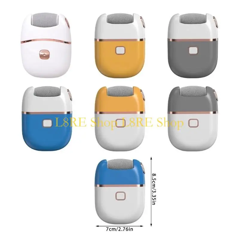 L8RE Electric Foot File Callus Remover Efficient Exfoliation  Pedicure Tool Safe Ergonomic Design For Smooth Soft Feet