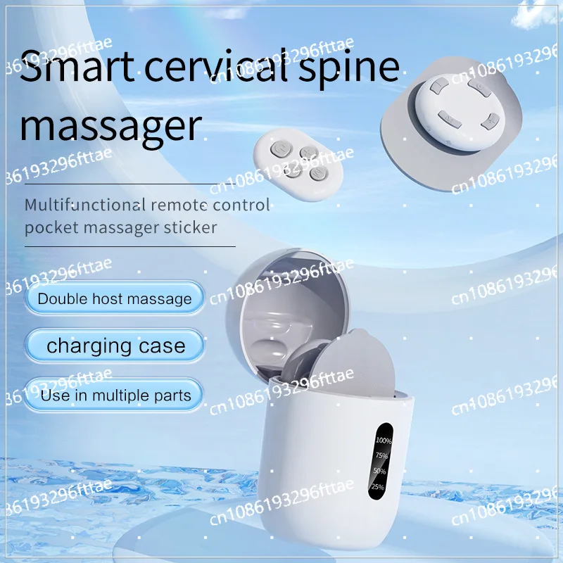 Remote Control Portable Charging Pocket Massage Sticker Pulse Cervical Spine Massager Back Waist Leg Mini Massager