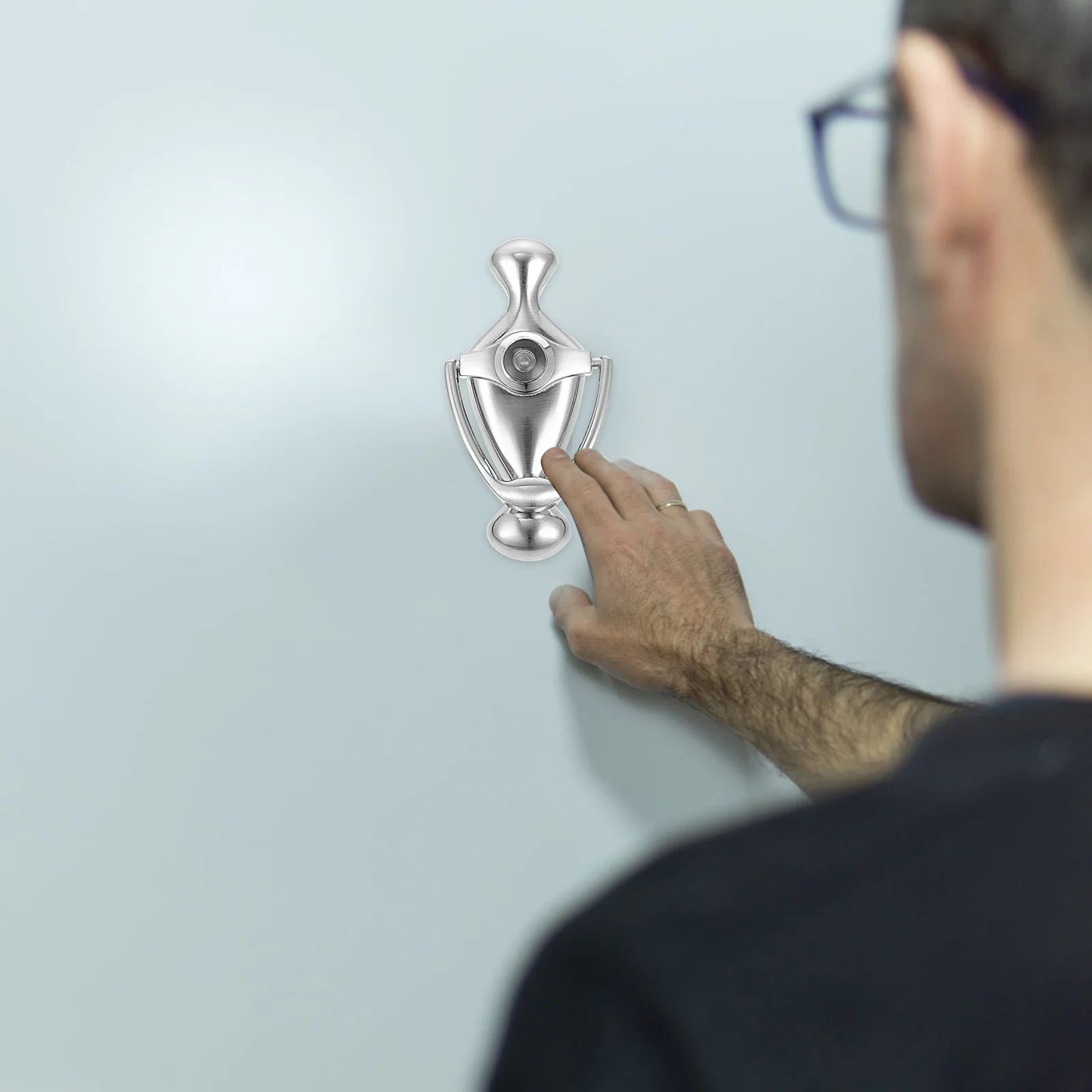 

Knocker With Peephole Zinc Alloy Front Security Knocker Home Door Knockers Door Viewer Replacement Hardware