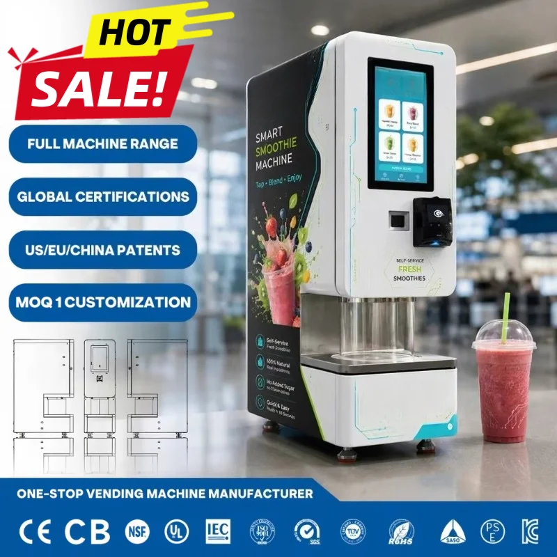 Manufacturer Smoothie-Automat Protein Smoothie Vending Machine with Custom Mixing Precise Portion Control