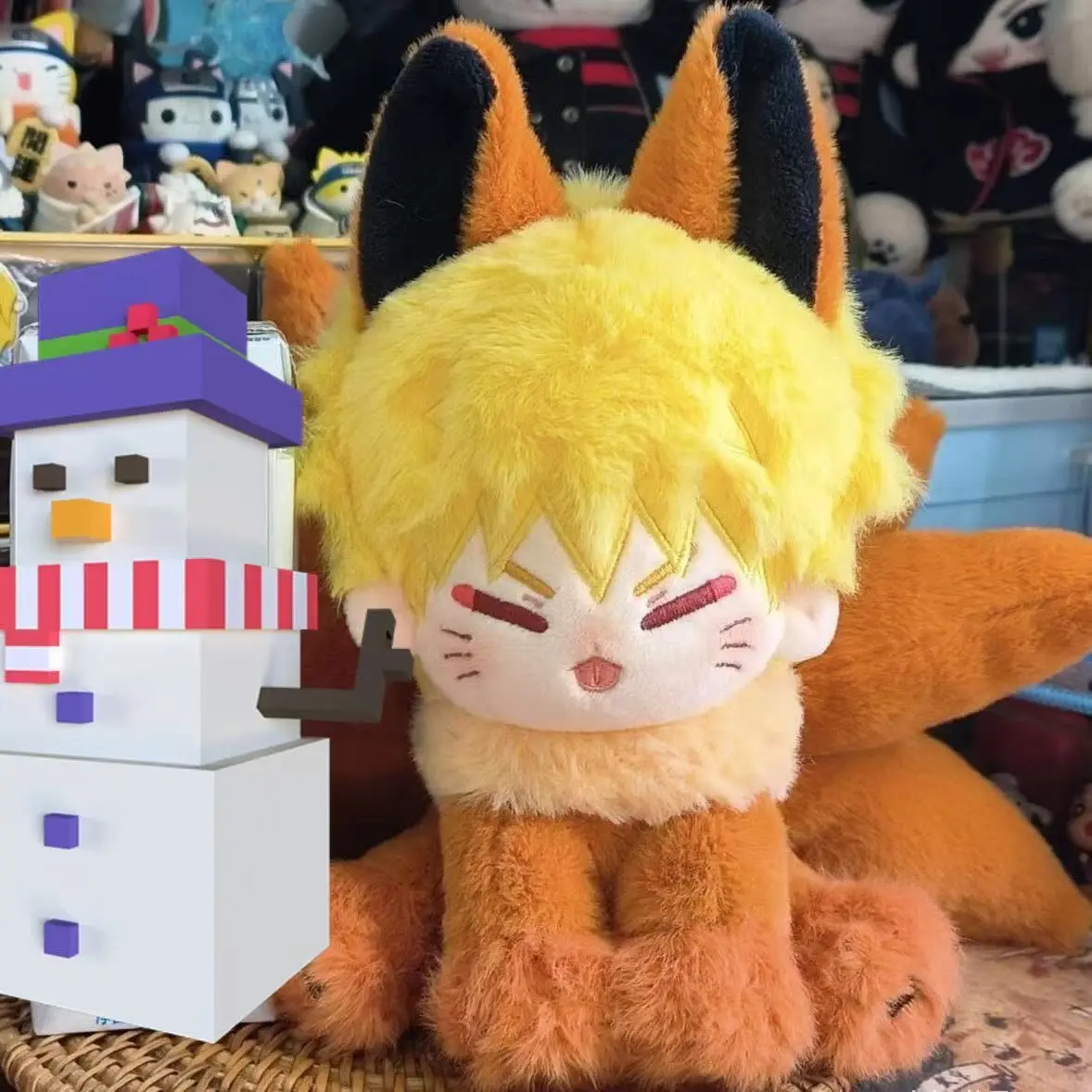 Naruto anime peripherals Uzumaki Naruto 20cm cute cotton doll plush toy doll gift for friends
