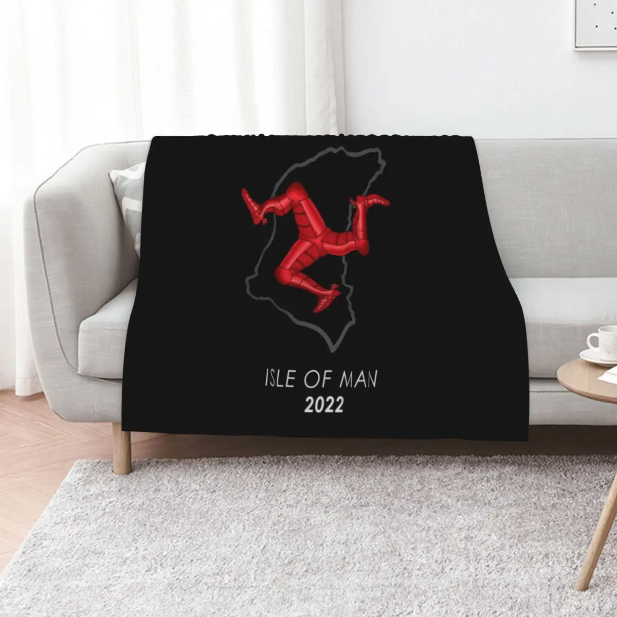 Isle of Man 2022 Throw Blanket Giant Sofa Fashion Sofas Soft Designers Sofa Throw Thermals For Travel Blankets
