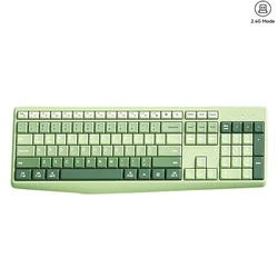 Ergonomic 2.4G Plug and Play Wireless Keyboard Full Size 106 Keys Low-Profile Key Wireless Keyboard For PC/Desktop/Laptop