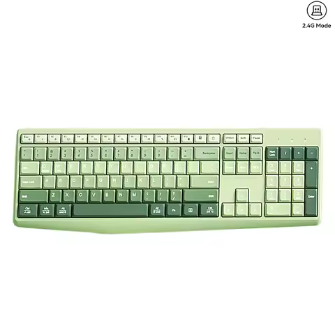 Ergonomic 2.4G Plug and Play Wireless Keyboard Full Size 106 Keys Low-Profile Key Wireless Keyboard For PC/Desktop/Laptop