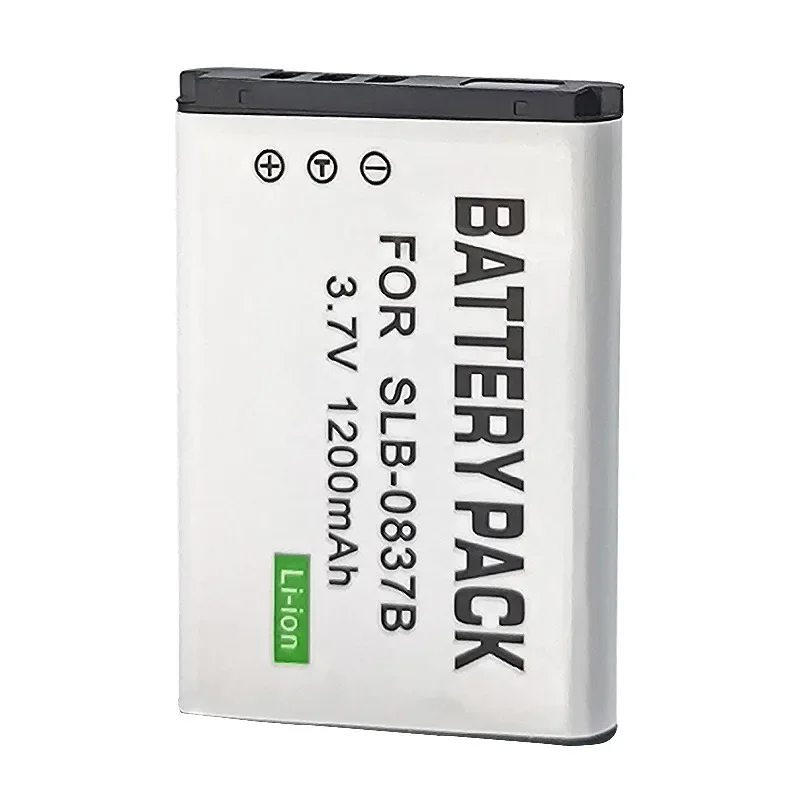 3.7v 1200mAh SLB-0837B SLB-0837(B) SLB0837B Camera Battery for Samsung Digimax I6 PMP L50 L60 L80 i70 i70S L700 L700S L73 NV3