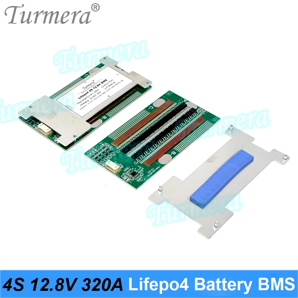 Turmera 4S 12.8V 200A 280A 320A Balance Lifepo4 Battery BMS Protect Board Use in 3.2V 100Ah 200Ah 280Ah 320Ah Lifepo4 Batteries